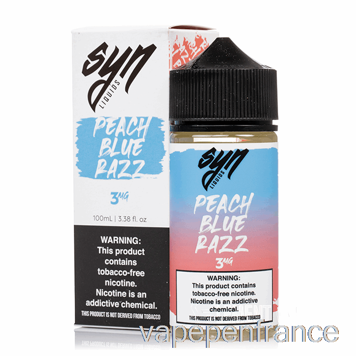 Pêche Bleu Razz - Liquide Syn - 100 Ml 6 Mg Stylo Vape